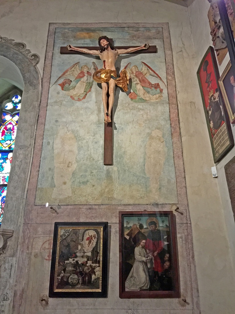 Crucifix and Paintings